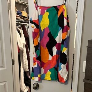 Multicolored Asymmetrical Tiered Sundress